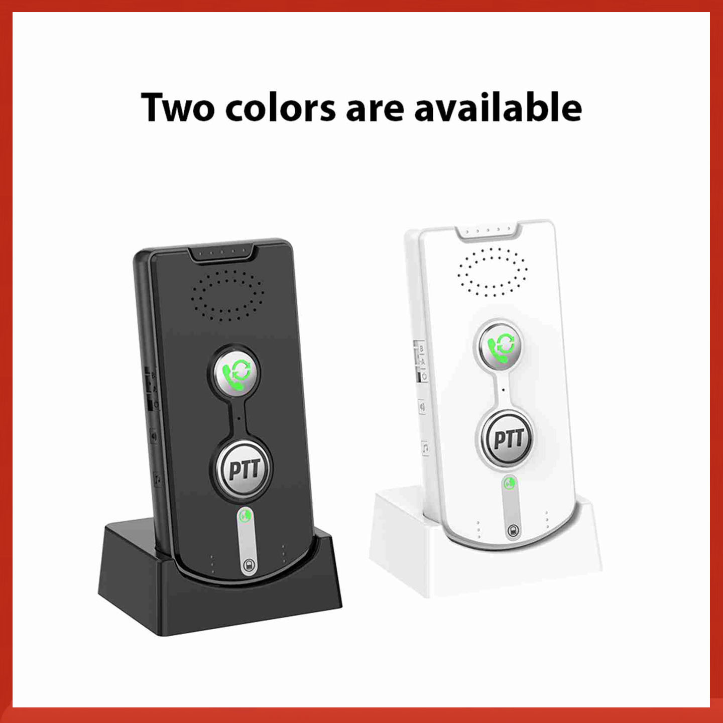 2Pcs Wireless Voice Intercom 1000 Meters Long Range Portable Elderly Two Way Talk Intercom for Home Villa Hospital