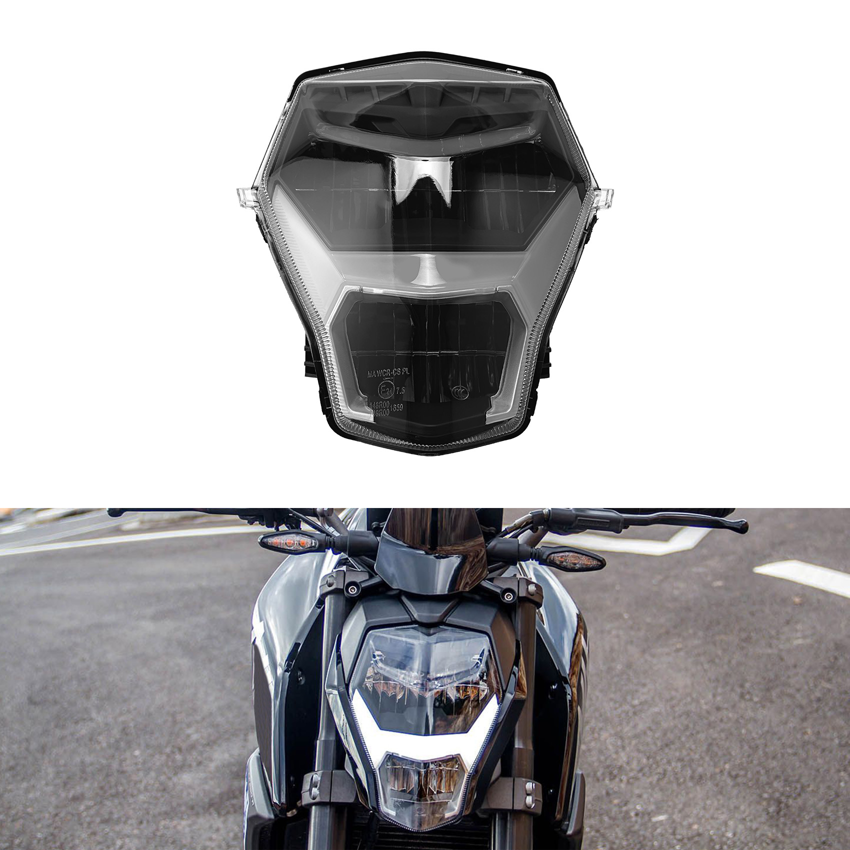 オートバイのフロントヘッドライトアセンブリ CFMOTO CF Moto 250NK LED ヘッドランプに適合
