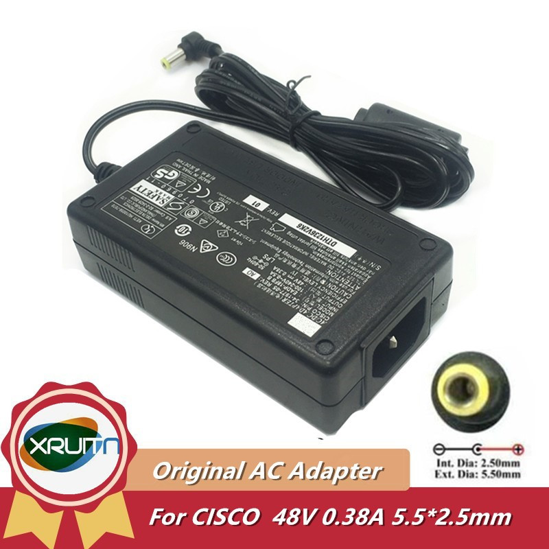 オリジナル 48V 0.38A EADP-18FB B 34-1977-04 AC/DC アダプタ充電器 Cisco AIR-PWR-B AP1142N AP1042N 1252AG 1262N 電源用