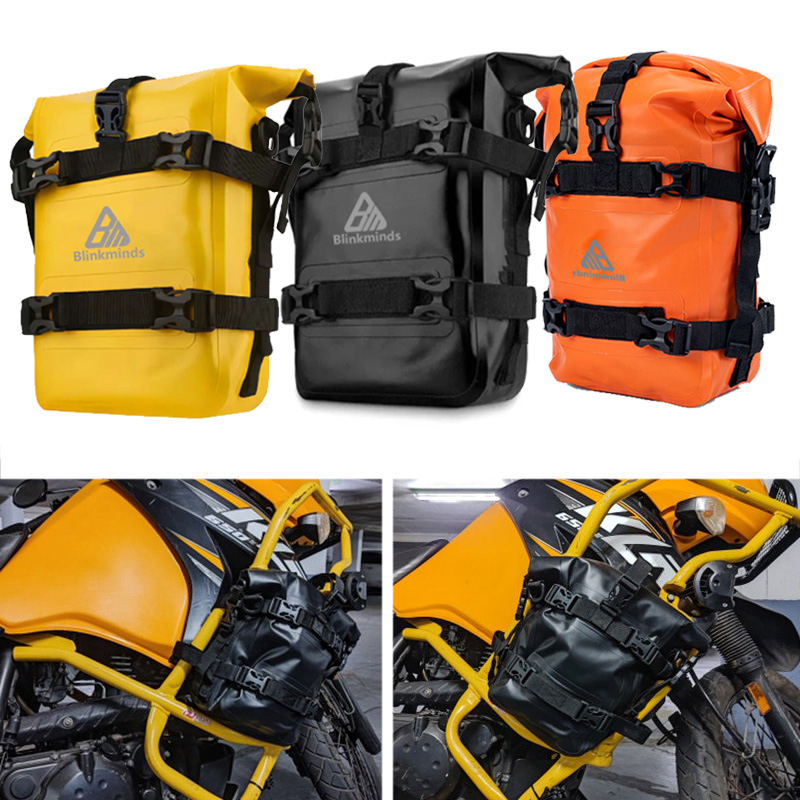 オートバイバンパーバッグ防水モトクロスクラッシュバー修復ツール配置バッグ BMW R1200GS R1250GS ホンダスズキサイドバッグ