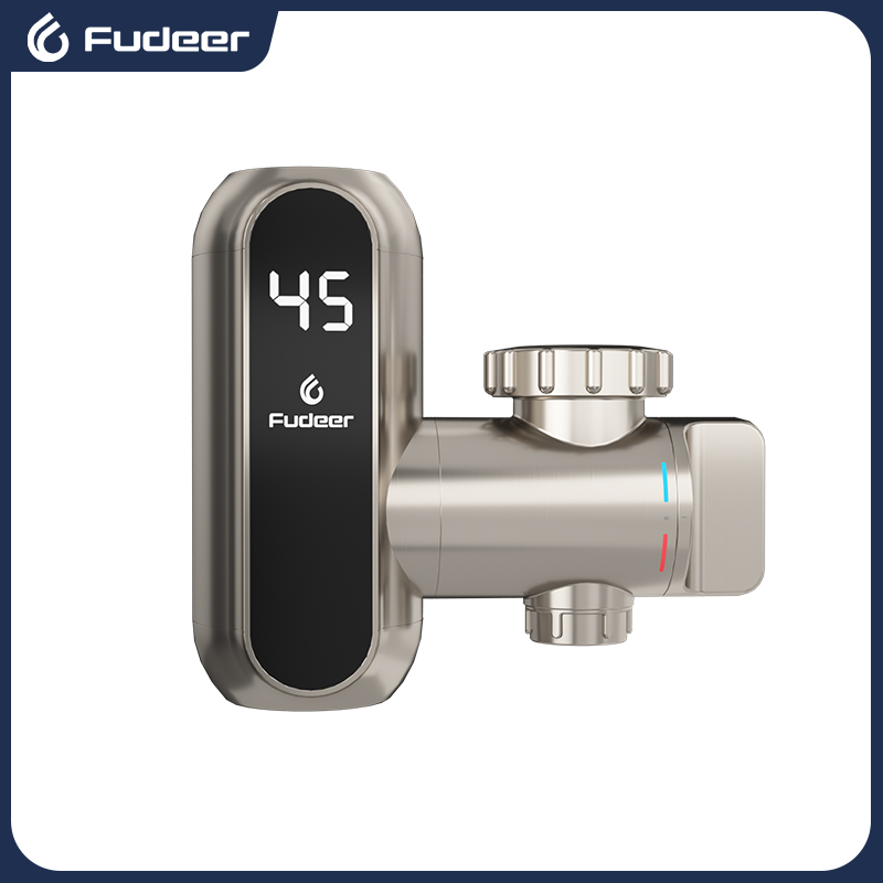 Fudeer 3000 ワット 220V タンクレスヒーターインスタント温水蛇口コネクタシャンパンゴールド電気温水器キッチンタップアダプター
