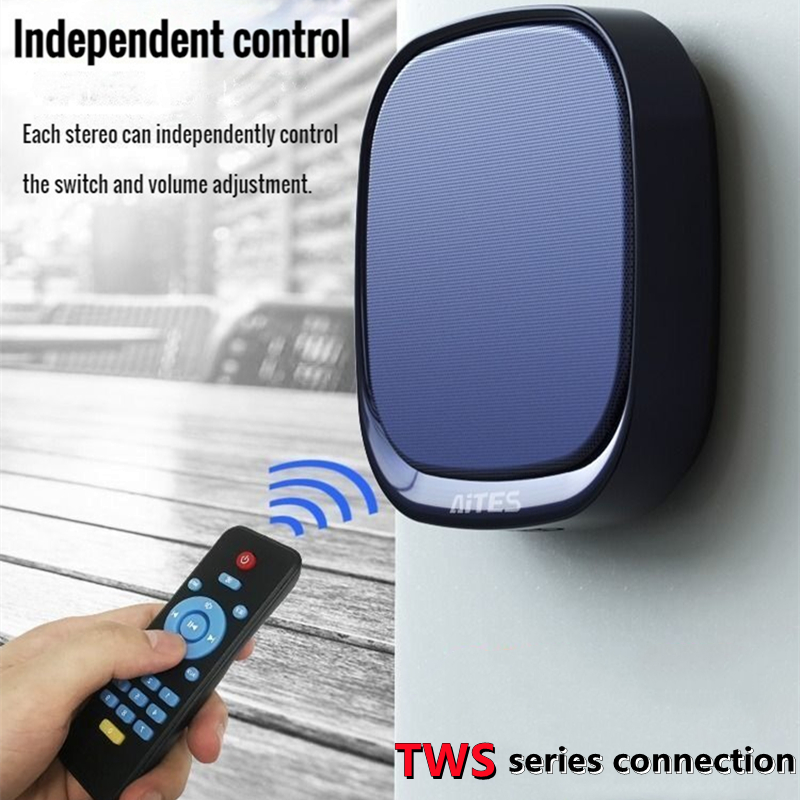 壁掛け Bluetooth スピーカー TWS 相互接続 内蔵 4400 MAh バッテリー ブームボックス ワイヤレス 3D サラウンド ステレオ サブウーファー