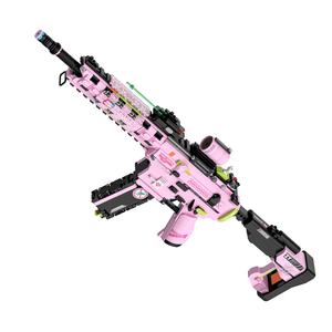 Bebrick MP5スタイルの銃組み立てブロックモデル DIYプラスチック粒子組み立ておもちゃ 子供向け中国製おもちゃ