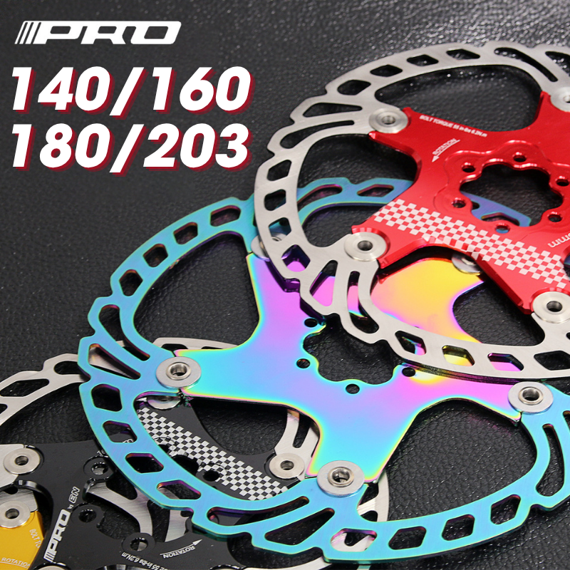 IIIPRO 自転車ローター 140/160/180/203 ミリメートルバイクフローティングローターロードマウンテンバイク油圧ブレーキディスク 160 ミリメートルブレーキローター 6 ボルト