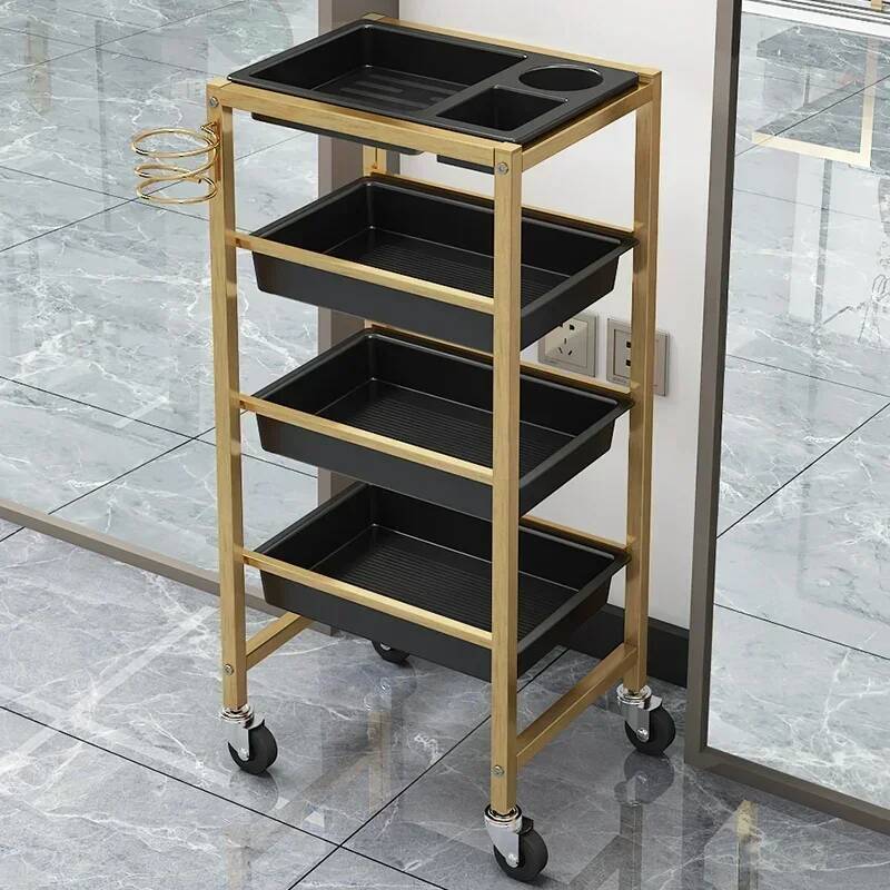 美容師ビューティーサロントロリーローリング化粧品理髪スパカートタトゥーサロンユーティリティCarritos Organizadores美容家具