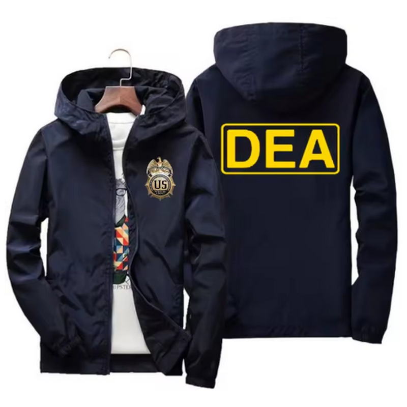 DEA 高品質メンズ薄手コート 2024 春秋メンズカジュアルアウタープリントジャケットウインドブレーカーコート