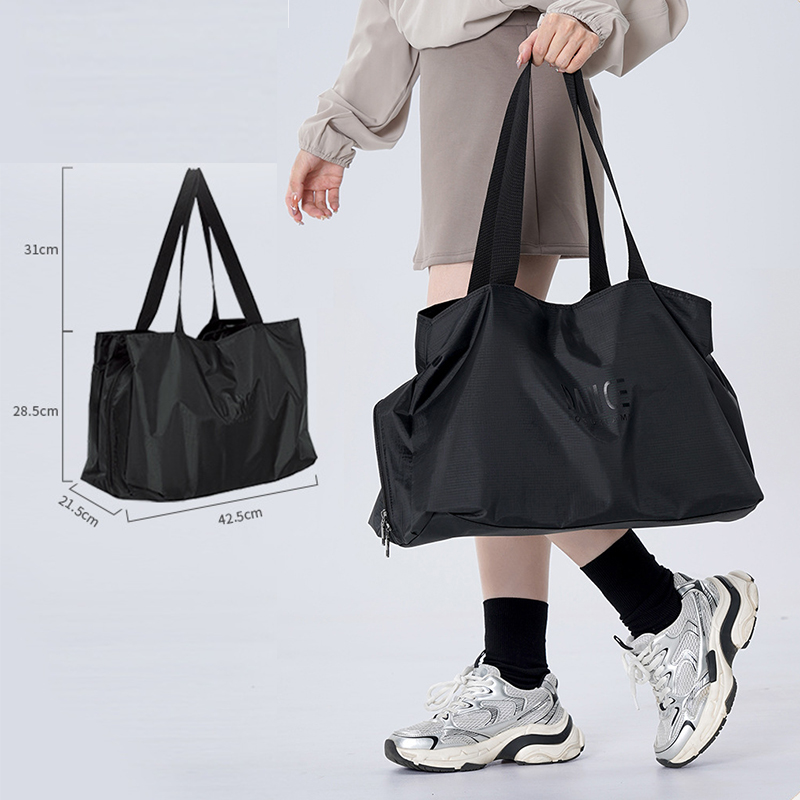 女の子用バレエバッグドライウェット分離ショルダーバッグダンスバックパックハンドバッグ大容量バレエダンスバッグスポーツ収納