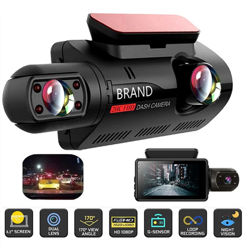 FHD 車 DVR カメラ新しいダッシュカムデュアル記録ミニビデオレコーダーダッシュカム 1080P ナイトビジョン駐車監視 G センサー