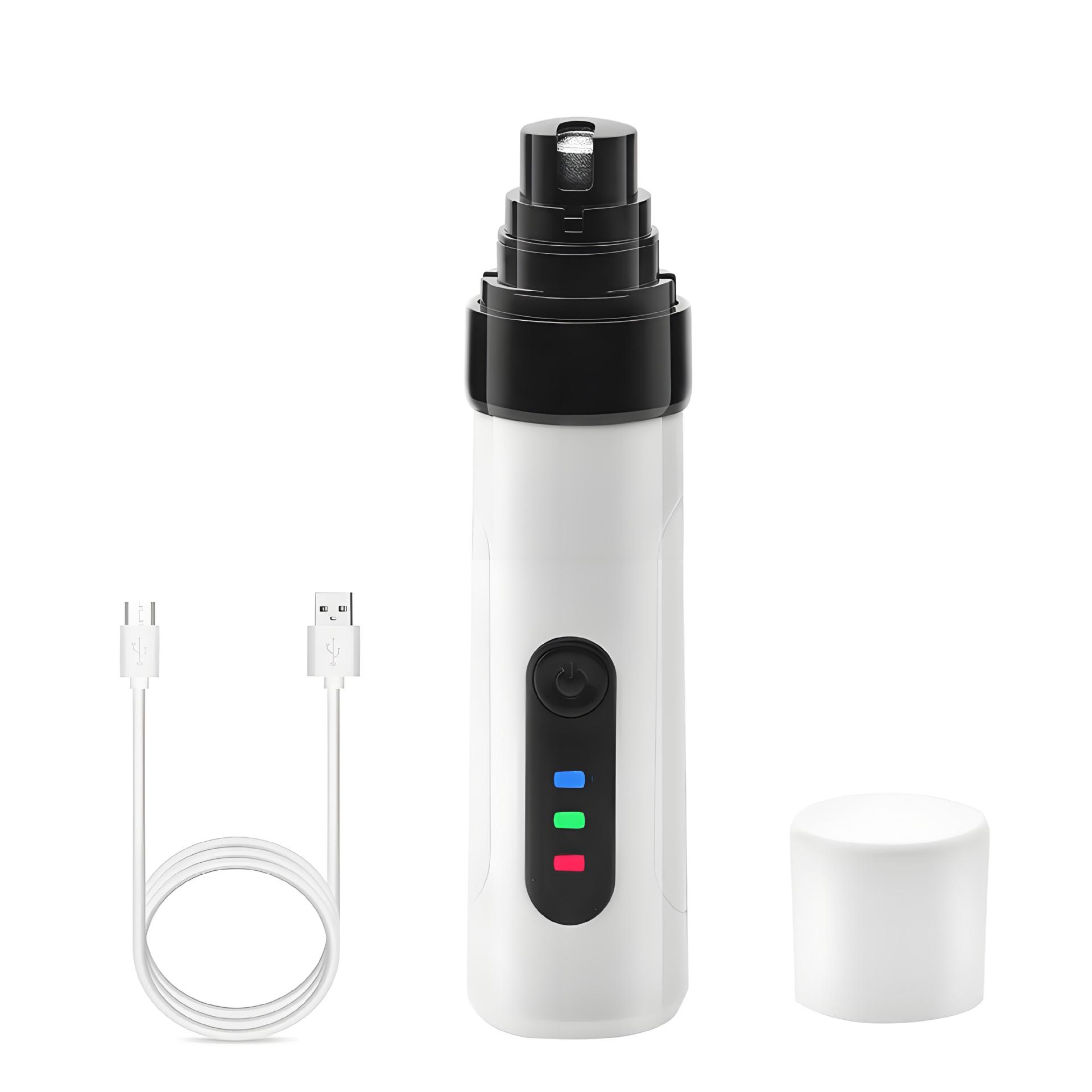 2 Speed Electric Pet Grinder Safe USB Rechargeable Dog Cats Trimmer Low Noise Clippers For Small to Large Pet