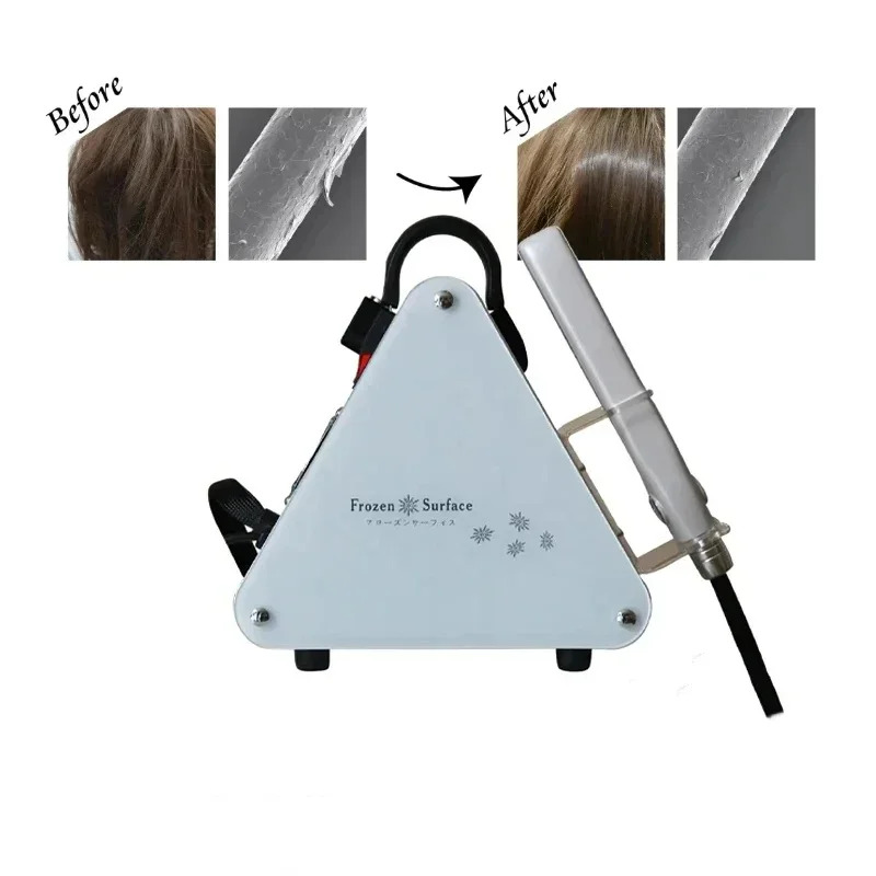 2026 Cryotherapy Hair Straightener Ice Cold Flat Iron Frozen Hair Care Damage Repair Salon Styling Tool.