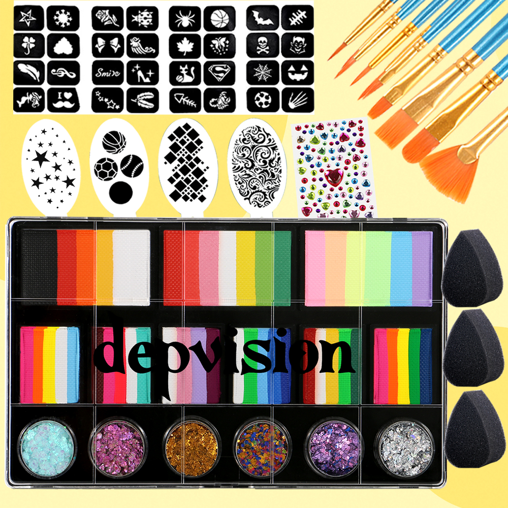 Depvision プロフェッショナル フェイス ペイント キット