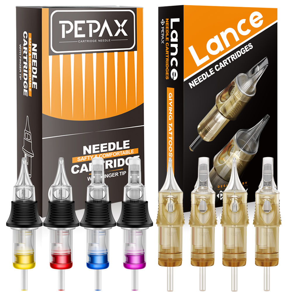 20 個 PEPAX タトゥーカートリッジ針ラウンドライナー使い捨て滅菌安全タトゥーニードルタトゥーマシン用