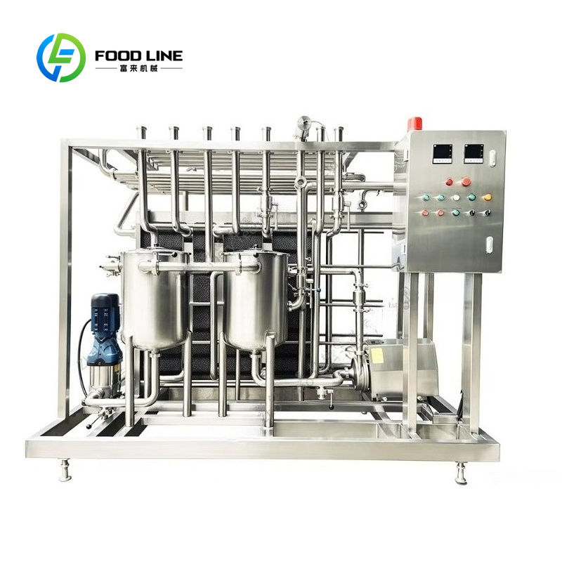 New Industrial Continuous Plate Pasteurization Machine UHT Sterilizer with Plate Heat Exchange System for Dairy Beverage & Beer