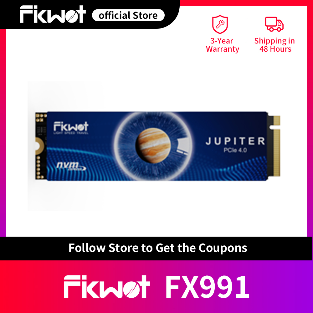 Fikwot FX991 FX910 M.2 SSD PCIe4.0x4 7100MB/s 1TB 2TB 4TB 3D QLC NAND 内蔵ソリッドステートドライブ PS5 ラップトップデスクトップ PC 用
