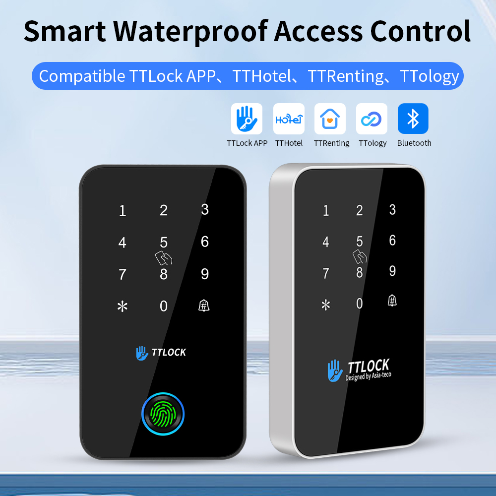 TTLOCK アプリスマートロックアクセス制御キーパッドリーダー屋外指紋 NFC Bluetooth Rfid パスコードカード Ip67 防水