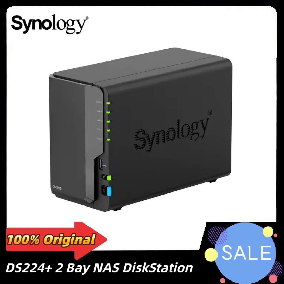 オリジナル Synology DS224 2 ベイ 2GB NAS エンクロージャ ネットワーク ストレージ DiskStation (ディスクレス)