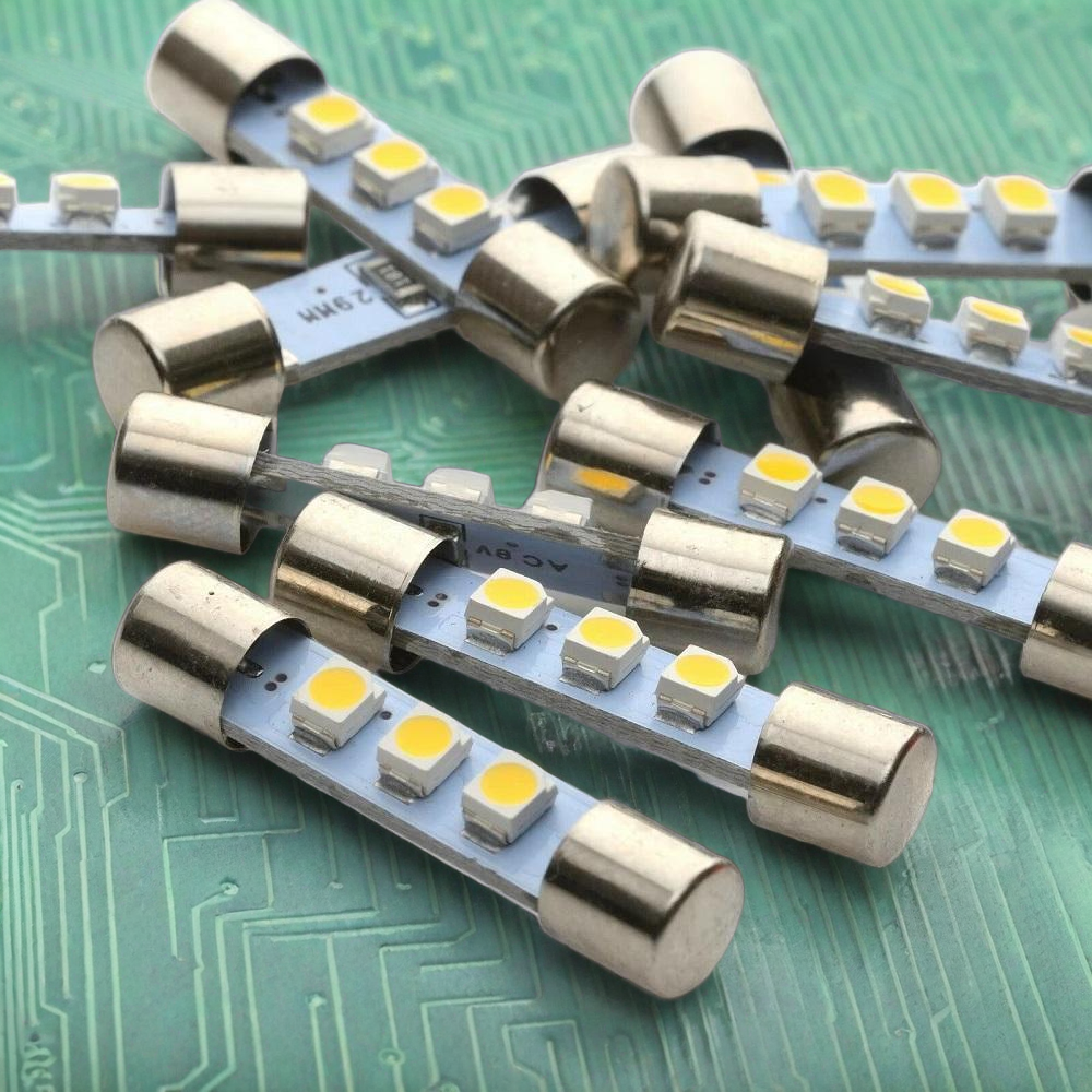 10 新しい AC 8V LED ヒューズランプマランツサンスイケンウッドパイオニアボーズフィッシャー赤井ハーマンカードナンドオンキョーおよび多くのオーディオ受信機