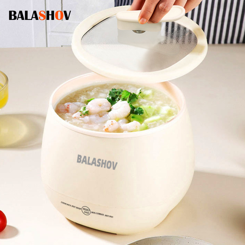 1.8L ポータブルスマート炊飯器 - ご飯、スープ、寮用の多機能ノンスティック炊飯鍋