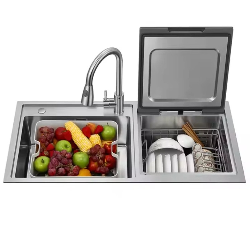食器洗い機、家庭用、一体型シンク食器洗い機、ヨーロッパ標準、キッチン食器洗い機、8セット自動カウンタートップ内蔵