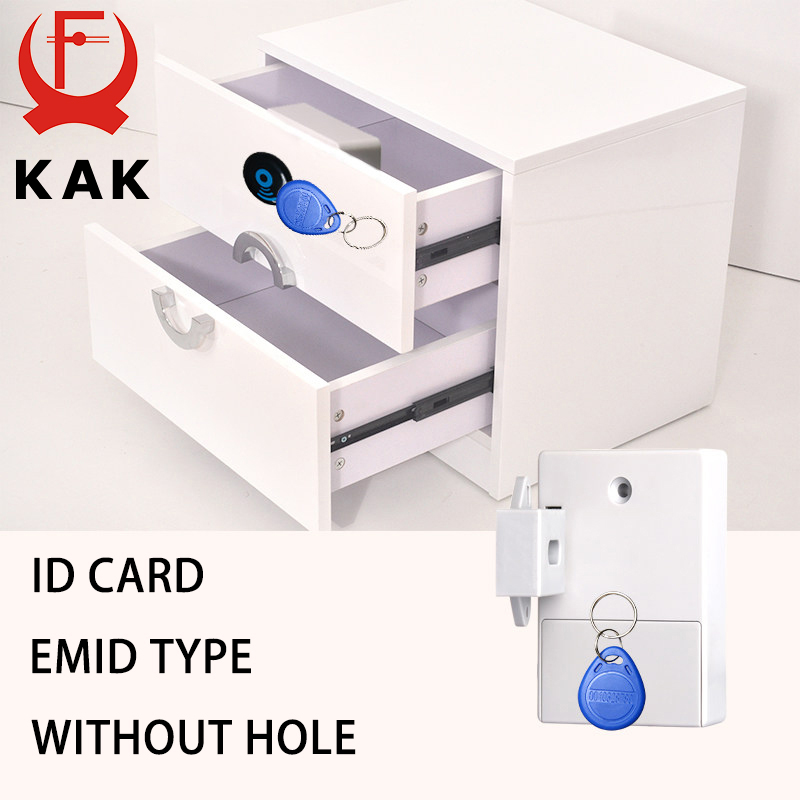 KAK センサーロック EMID IC カードセンサーデジタル引き出しカードロック DIY インテリジェント電子目に見えない隠しキャビネットロックハードウェア