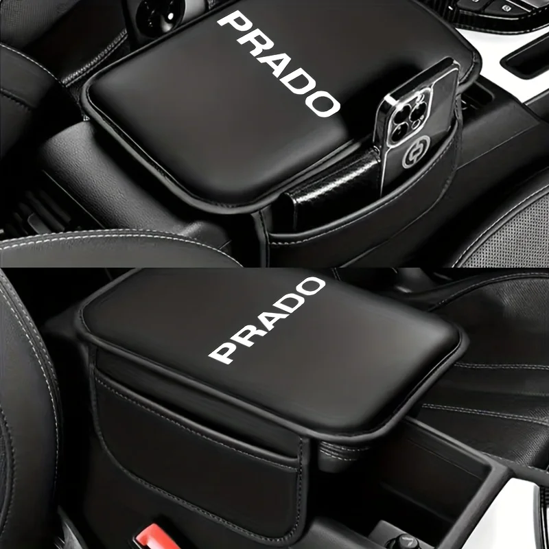 車のアームレストマットセンターコンソールアームレスト保護クッションアームレスト収納カバーパッドプラド 120 150 J90 J120 J150 LC90 LC150
