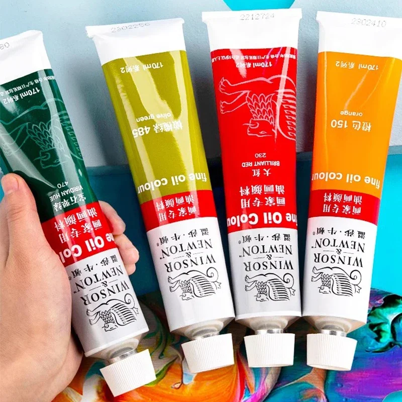 170 ミリリットル大きなチューブ油絵の具非毒性優れた着色強度 Winsor