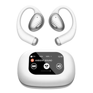 ワイヤレスノイズキャンセリングヘッドホン。自動ペアリング機能付き。通勤やオフィスでの使用に最適。バッテリー残量表示ランプ付き。