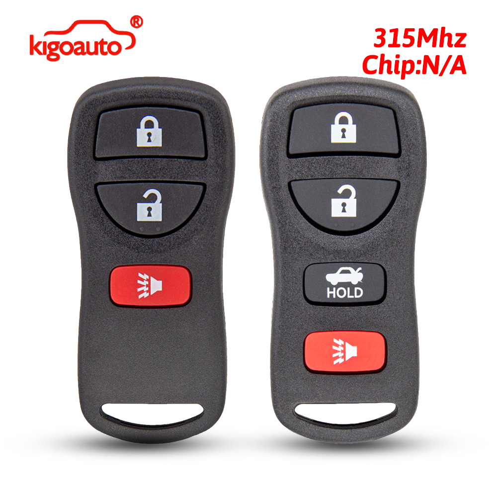 kigoauto リモート Fob 3/4 ボタン 315MHz 日産フロンティアムラーノパスファインダータイタン 350Z アルティマアルマダマキシマクエスト 2002-2009 用