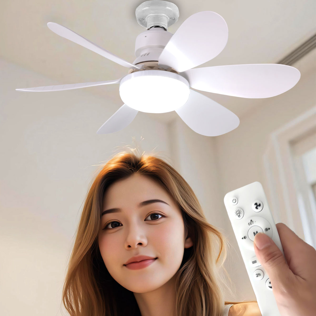 E27 リモート LED 30W 40W シーリングファンライト調光機能付きリビングルーム研究や家庭での使用に適しています 85-265V