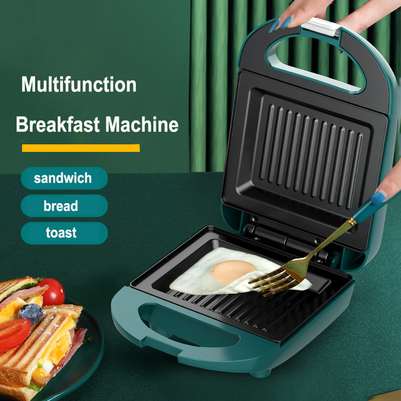 220v ポータブル電気サンドイッチマシン家庭用ノンスティック朝食マシン多機能ワッフルパンパンドライバー