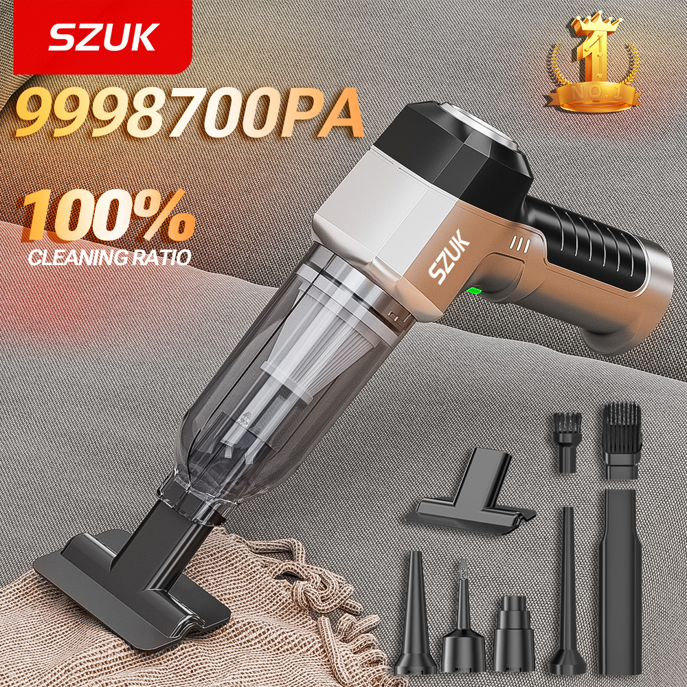 SZUK 9998700PA 車用掃除機強力な吸引コードレスワイヤレスクリーナーポータブル手持ち掃除機洗浄機