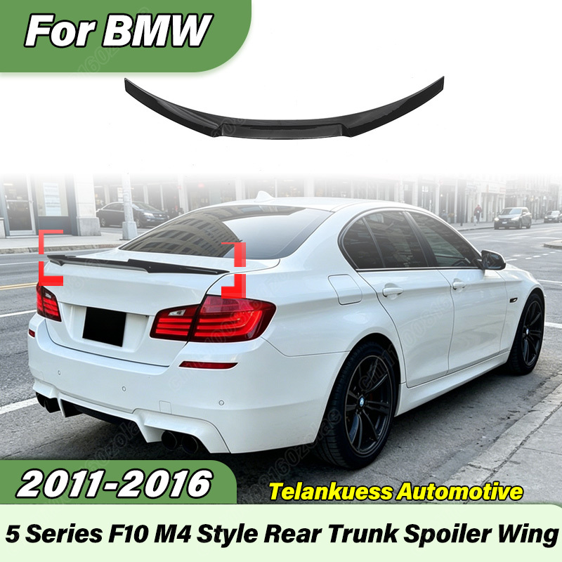 Bmw 5 シリーズ F10 M4 2011 2012 2013 2014 2015 2016 車のリアトランクスポイラースポーツレーシングブレードテールウイングボディ修正キット