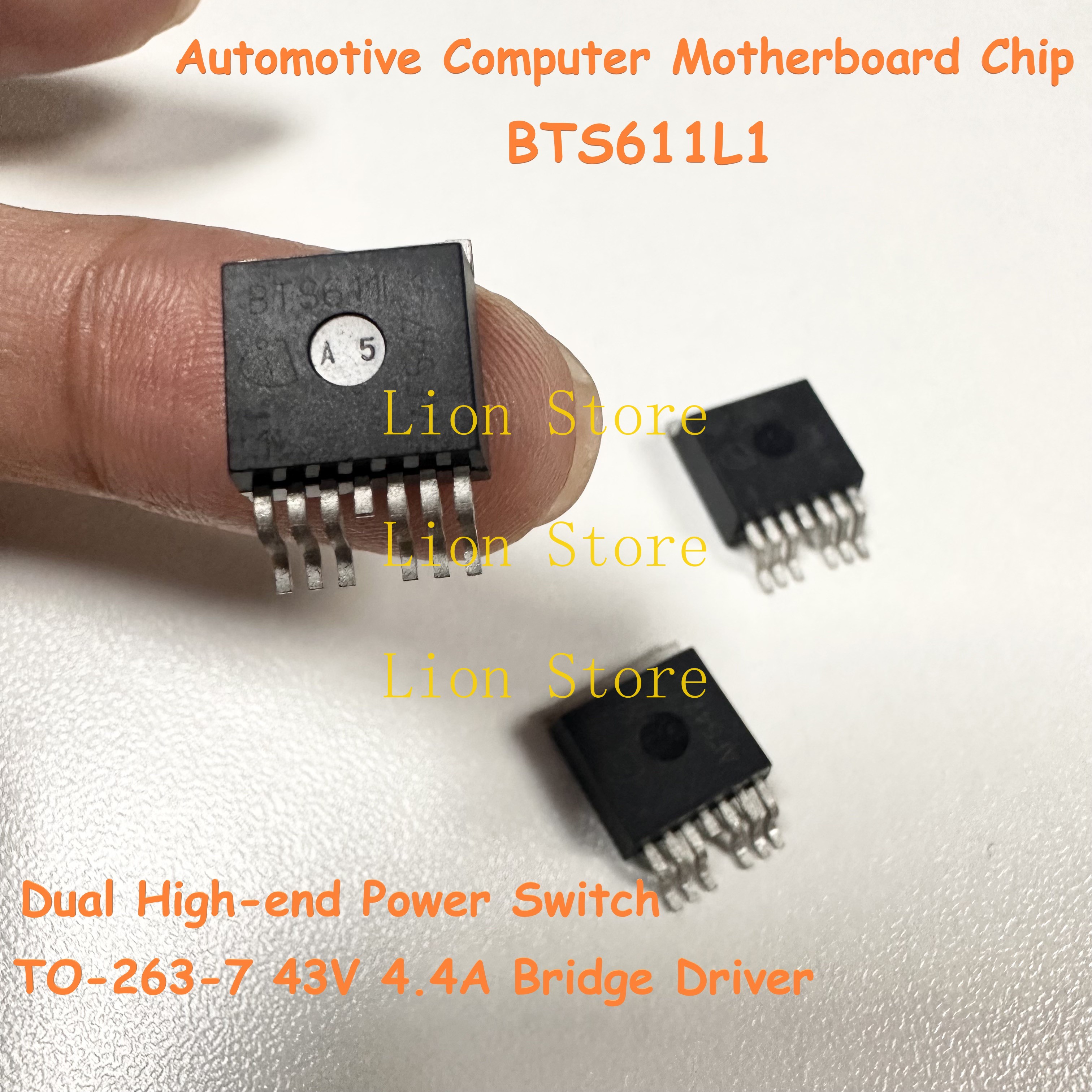 10 ピース-100 ピース/ロット BTS611L1 デュアルハイエンド電源スイッチ IC 自動車コンピュータマザーボードチップ TO-263-7 43 V 4.4A ブリッジドライバ