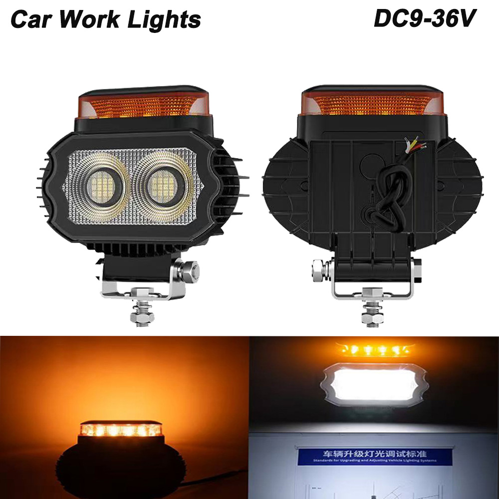 5.5 "LED ワークライトフラッドランプ 18 ワット 4 × 4 オフロード使用フォークリフトフロントライトトラックトラクターローダーヘッドライト DC9-36V カーアクセサリー