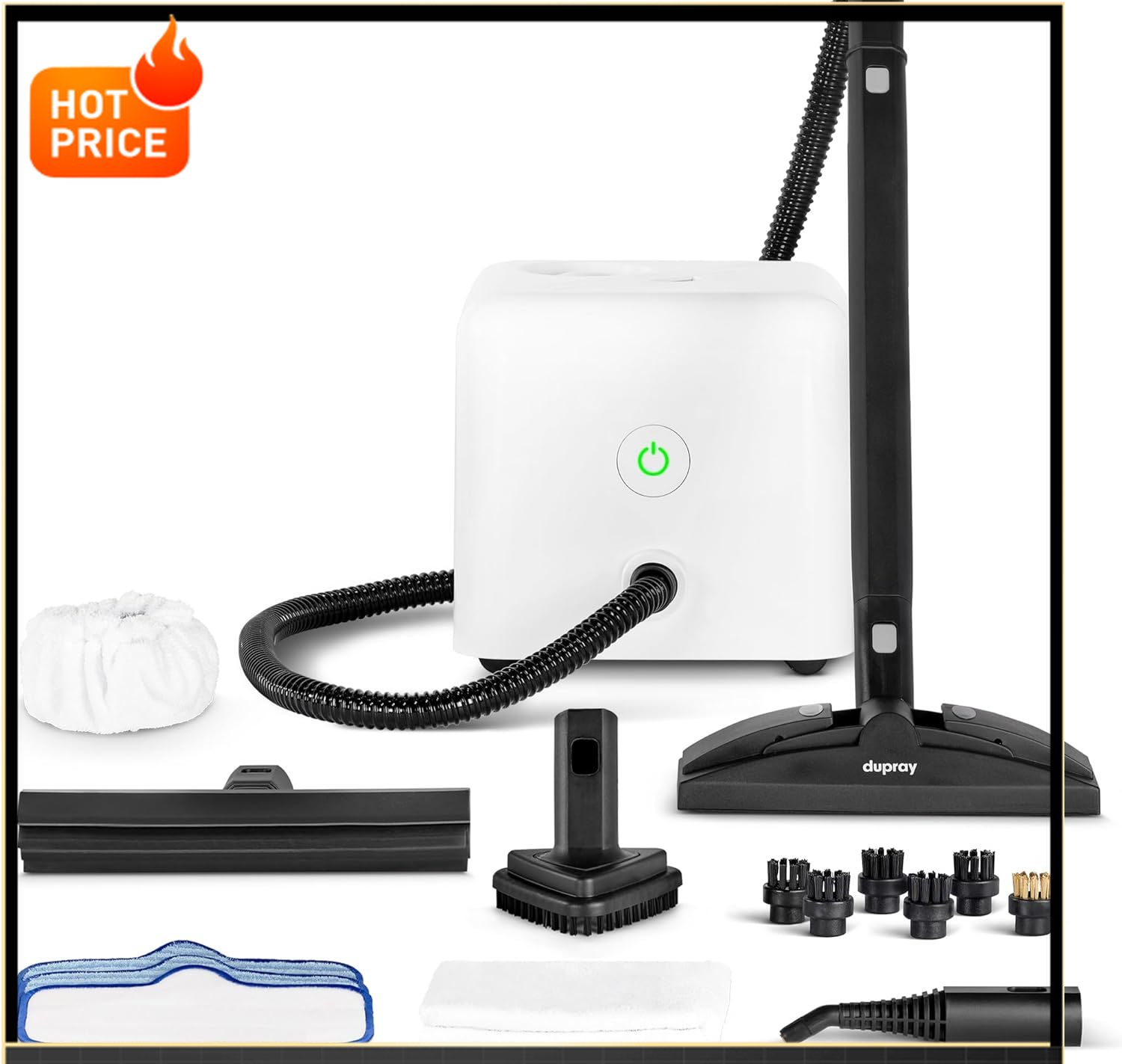 ベストセラーNeat スチームクリーナー 17 点キット付き - 床、車、タイル、室内装飾品、キッチンなどを強力に化学薬品を使わずに洗浄します。