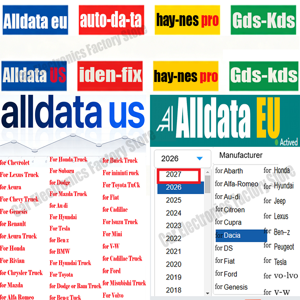 Alldata US 自動車修理データ ソフトウェア 完成車メンテナンス データベース プログラム 自動車技術者ソフトウェア