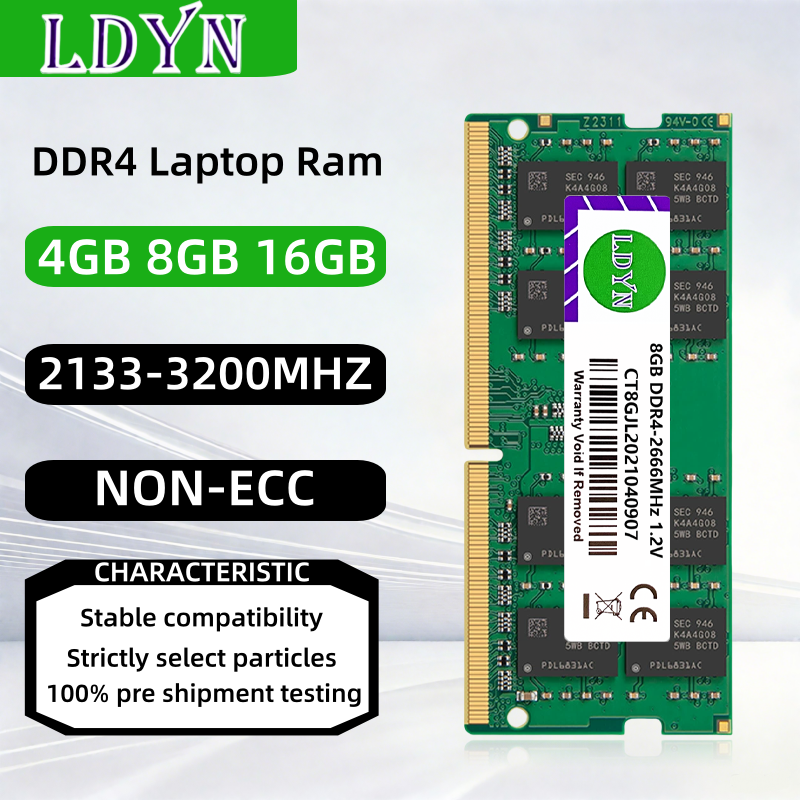 DDR4 メモリ RAM 4GB 8GB 16GB 2133 2400 2666 3200MHz ノートパソコン用メモリ RAM PC4-17000 19200 21300 25600 SODIMM 1.2V 260ピン NON-ECC