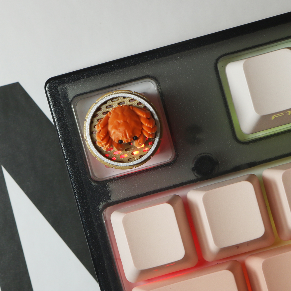 ESC カスタマイズされた人格キーキャップ蒸しケージカニ手仕事キー磁気吸引設計メカニカルキーボード