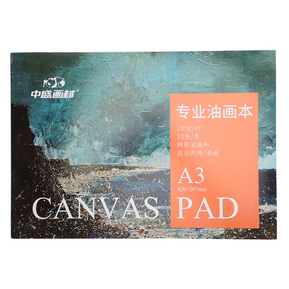 16.5 x 11.7インチの絵画紙本耐摩耗性表面厚みのあるシートキャンバスパッドインクロック層引き裂き防止テクスチャ