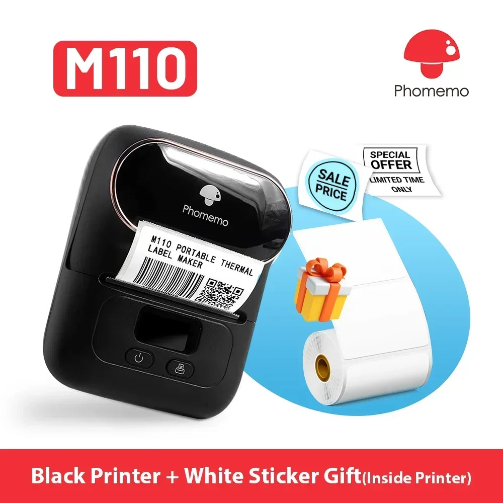 Phomemo M110 ミニポータブルプリンタサーマルラベルプリンタステッカーポケットラベリングメーカーマシン Niimbot B21 B1 50mm と同様