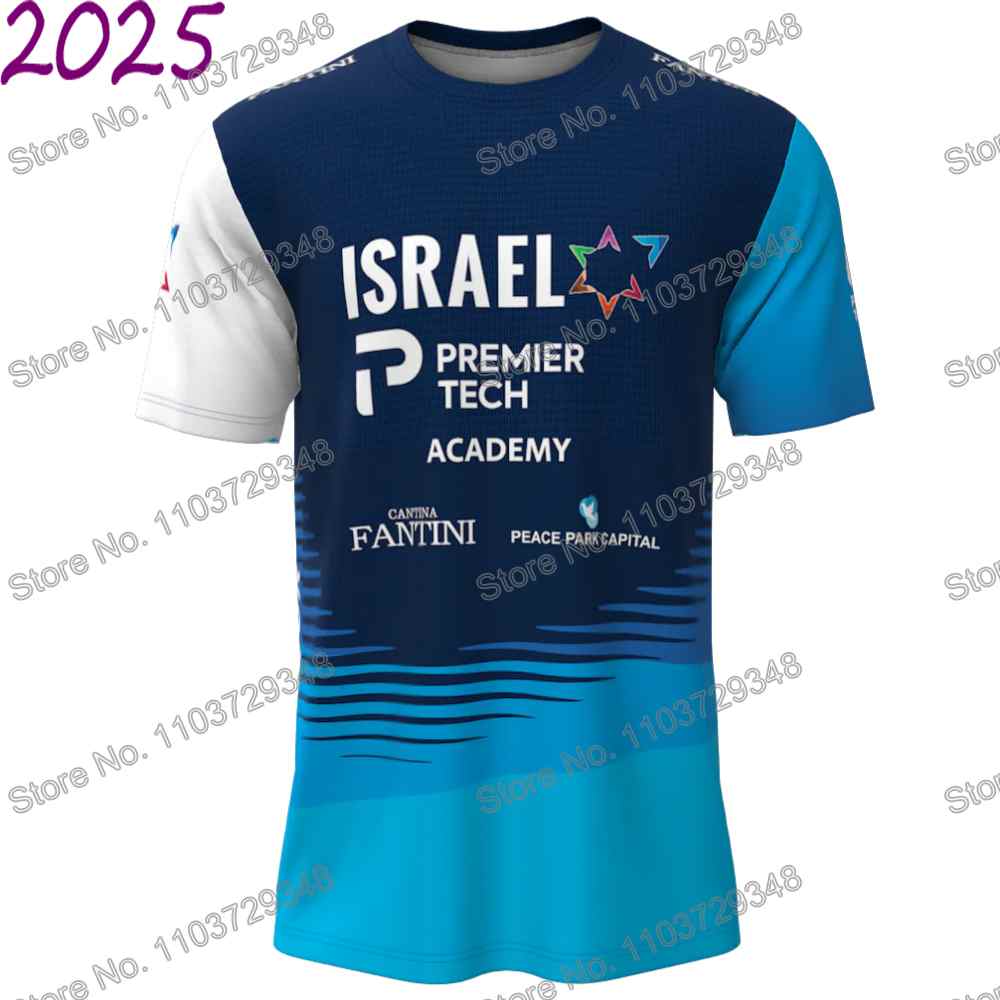 イスラエルプレミアテック 2025 Tシャツサイクリングジャージ屋外テクニカルシャツフィットネス衣類トレーニングトップス MTB ランニングジャージ