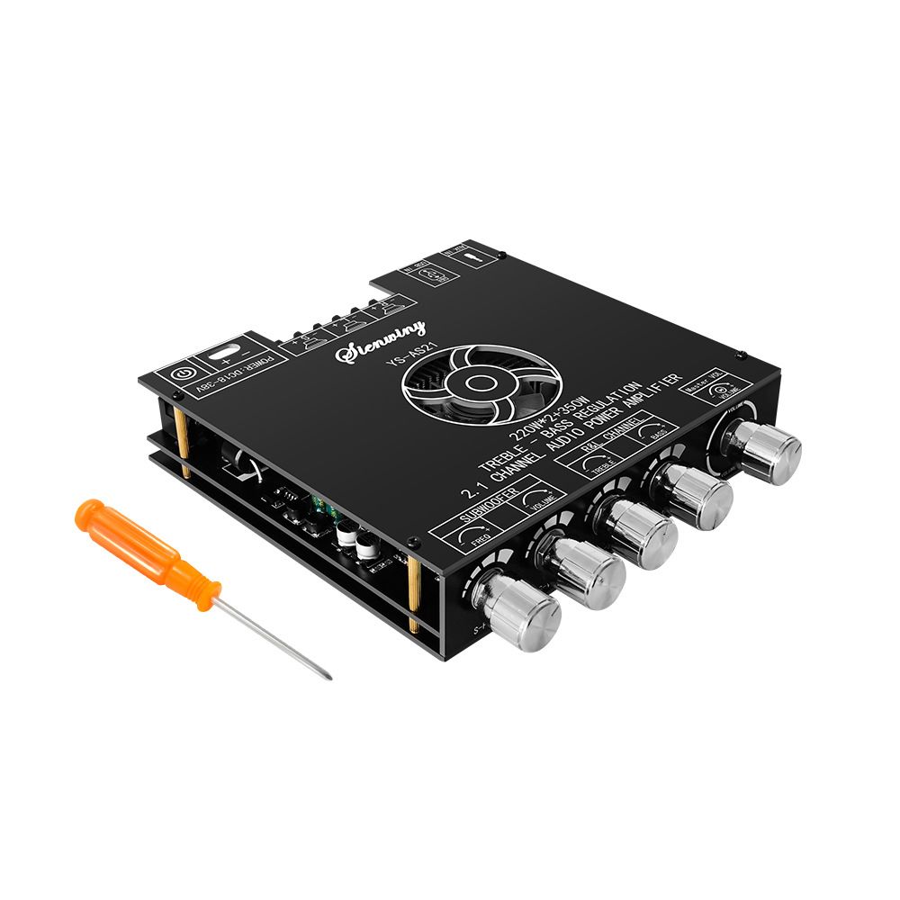 最新 YS-AS21 Bluetooth デジタルアンプボード 220 ワット 220 ワット 350 ワット 2.1 チャンネル TPA3251 高低音調整サブウーファーオーディオモジュール