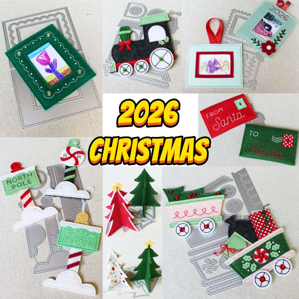 2026 クリスマスツリー金属切削データスリムライン必需品スクラップブッキングカードステンシルカットダイ DIY 手作りカード工芸品