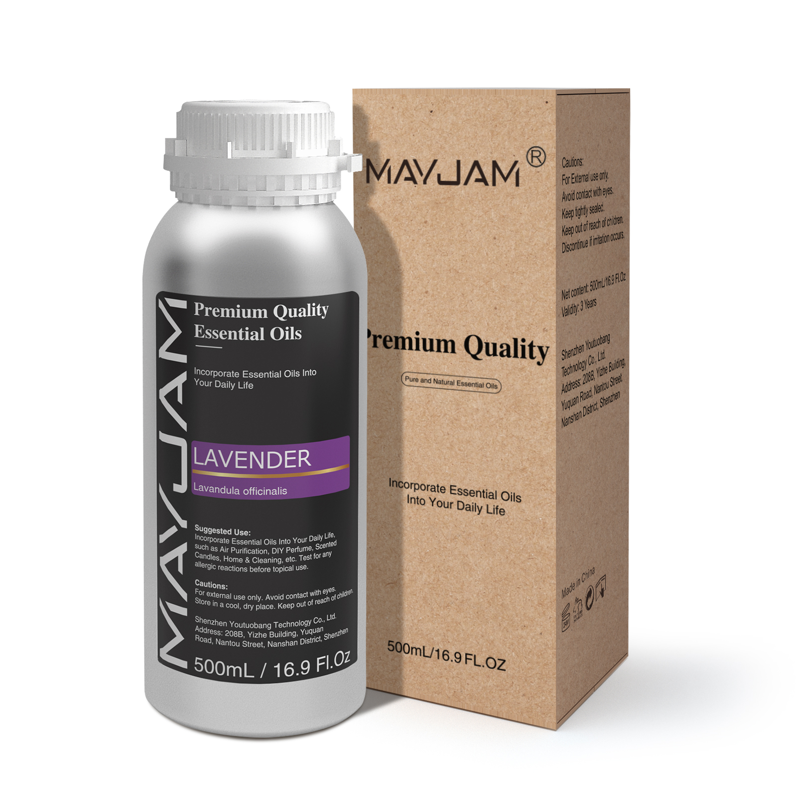 MAYJAM 500 ミリリットルエッセンシャルオイルラベンダージャスミンユーカリバニラペパーミントサンダルウッド 2024 新しいアロマオイル石鹸キャンドル作り
