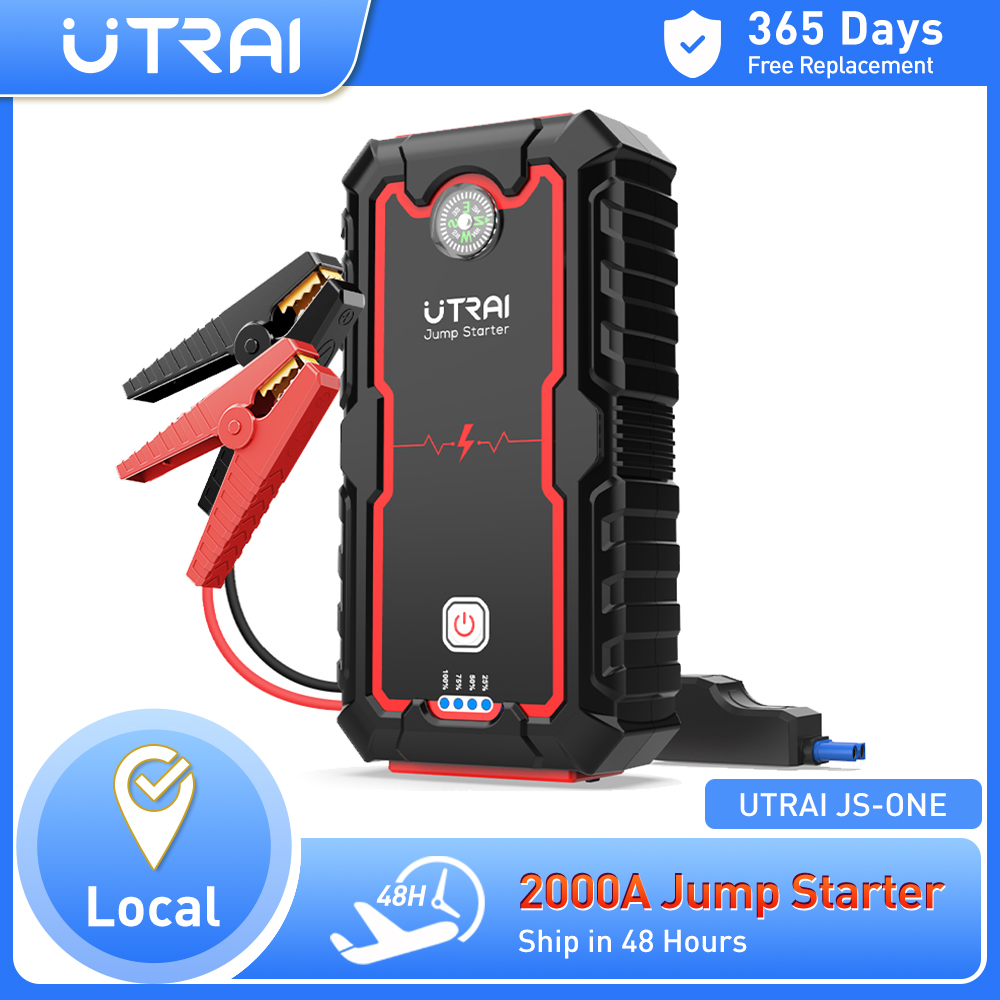 UTRAI パワーバンク 2000A ジャンプスターターポータブル充電器車のブースター 12V 自動始動装置緊急車バッテリースターター