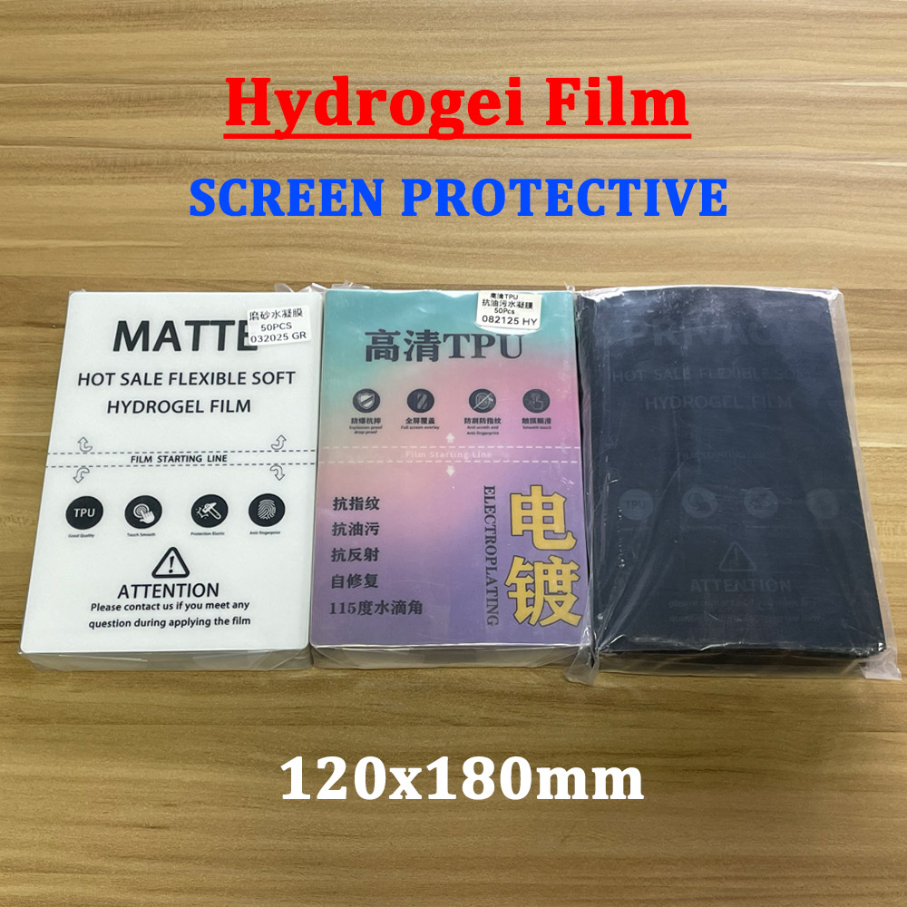 50 個 HD マットプライバシーブルー保護柔軟なヒドロゲルフィルム携帯電話 TPU スクリーン保護フィルム切断機用