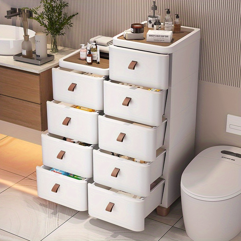 大容量引き出しスタイルのリビングルーム、バルコニー、寝室のヘッドボード、家庭用プラスチック多層多引き出し収納キャビネット