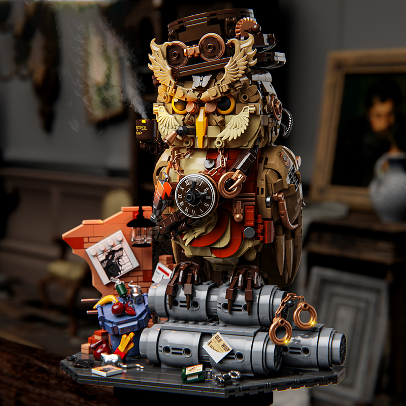 1200 個フクロウ探偵魔法動物 MOC ビルディングブロックセット教育 DIY おもちゃ子供大人のギフトクリエイティブレンガおもちゃモデル