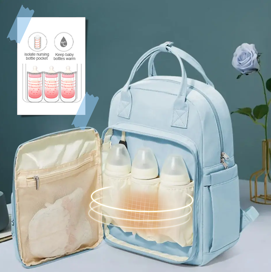 ベビーおむつバッグバックパック、男の子女の子用ベビーバッグ、おむつバックパック大型トラベルおむつバッグシャワーギフト新生児必需品バッグ