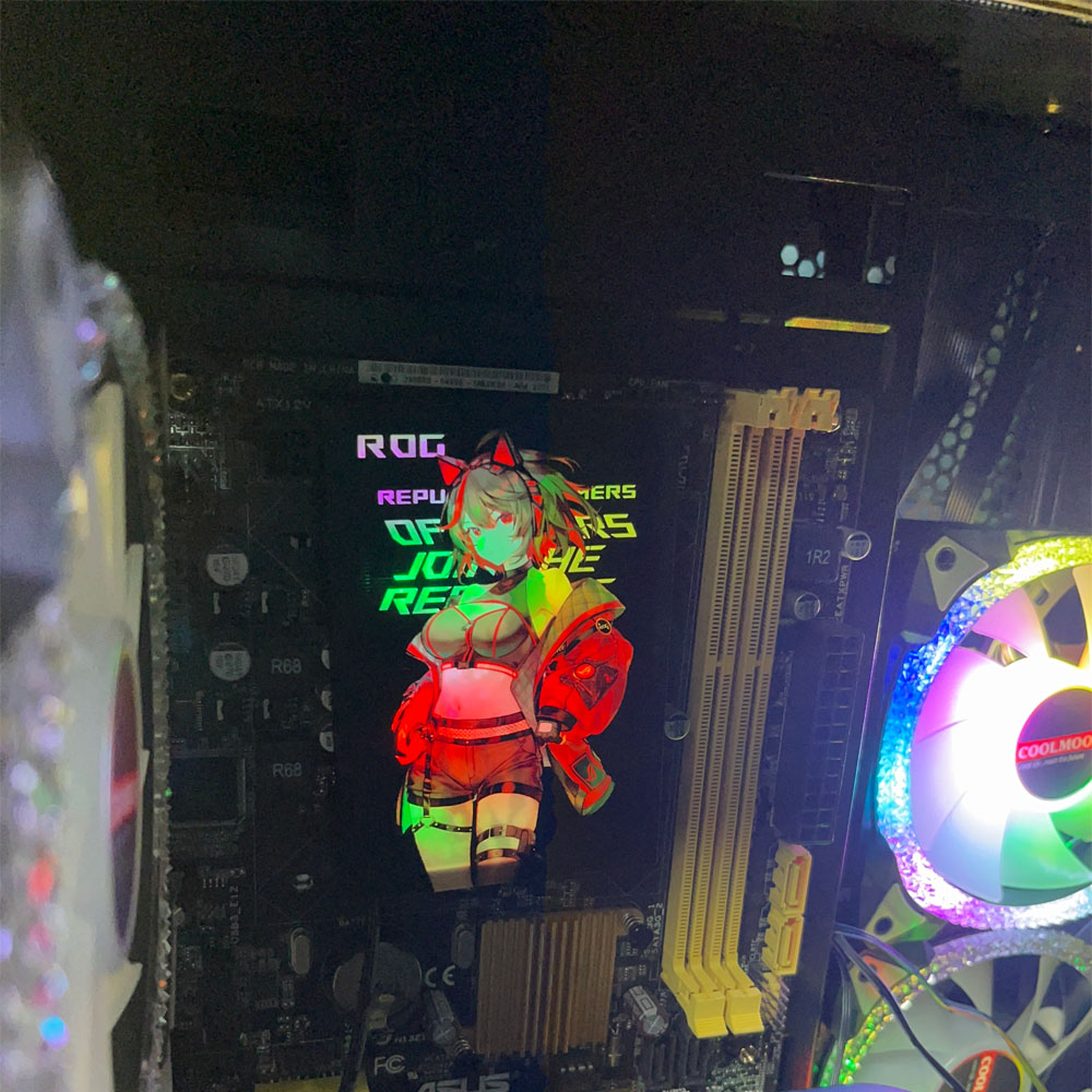 DIY Caming キャビネット電源発光プレート、SSD 照明パネル ARGB、VGA 装飾カバー、5V 3pin AURA SYNC